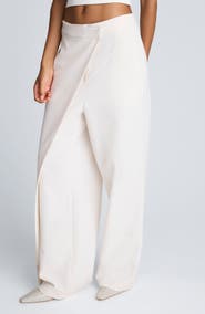 Kenneth Cole Asymmetric Wide Leg Pants