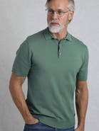 Weird Fish Quentin Short Sleeve Knitted Polo