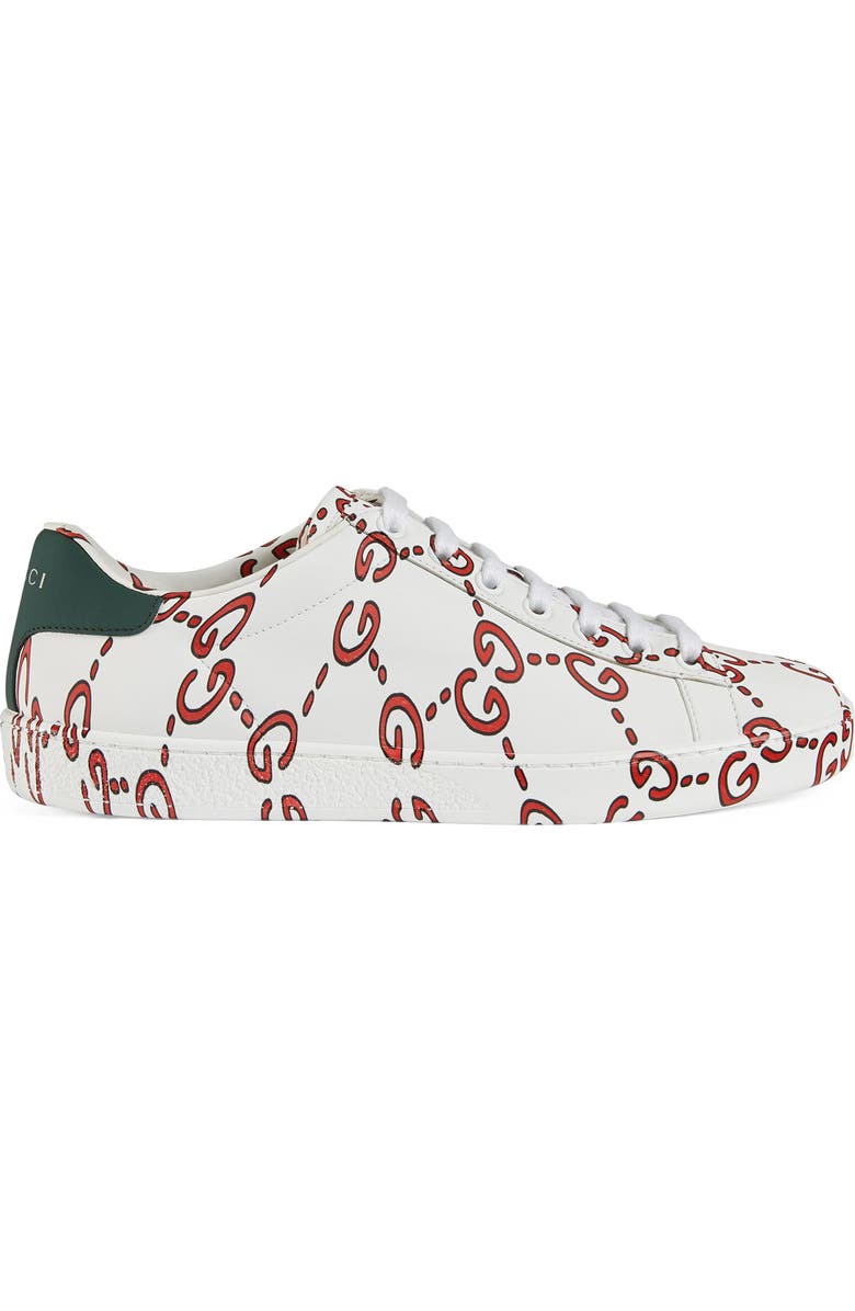Gucci New Ace GG Supreme Logo Sneaker, Alternate, color,