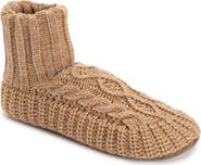 MUK LUKS Acrylic Cabled Bootie Slippers