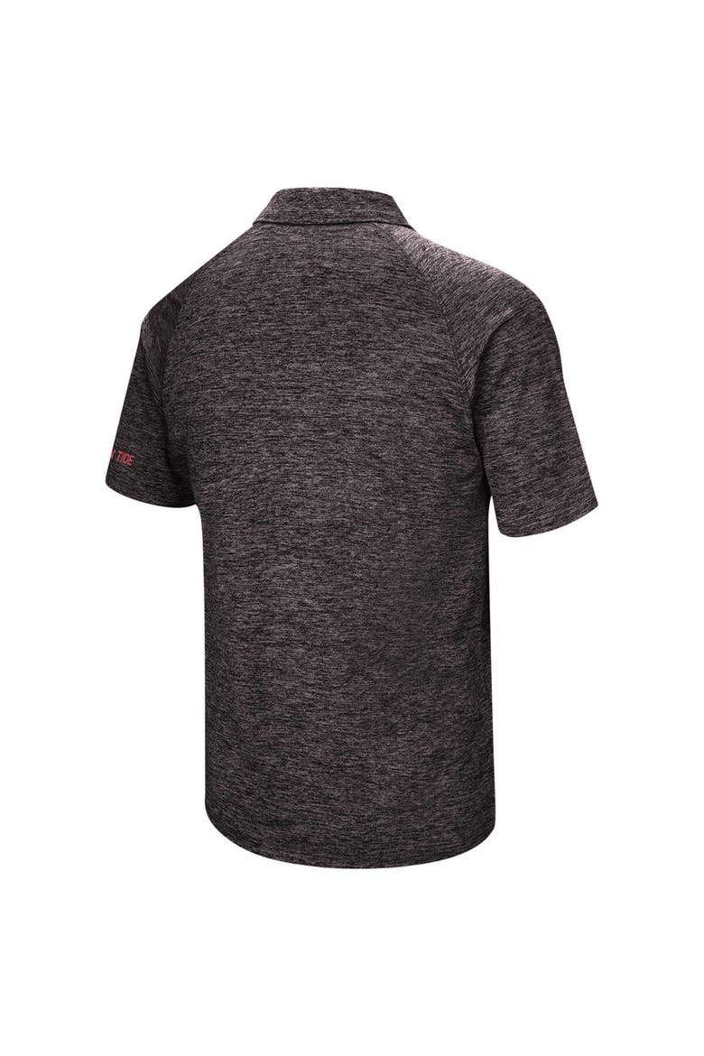 Men's Colosseum Black Alabama Crimson Tide Big & Tall Down Swing Polo, Alternate, color, Black