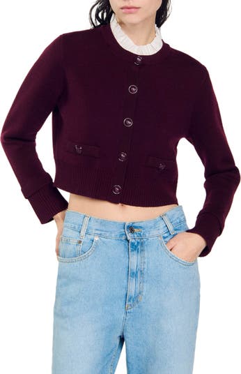 【海外限定】Sandroスカート☆Contrast-Hem Button-Down Knitted sandro(サンドロ) スカート(レディース) - 海外通販のBUYMA