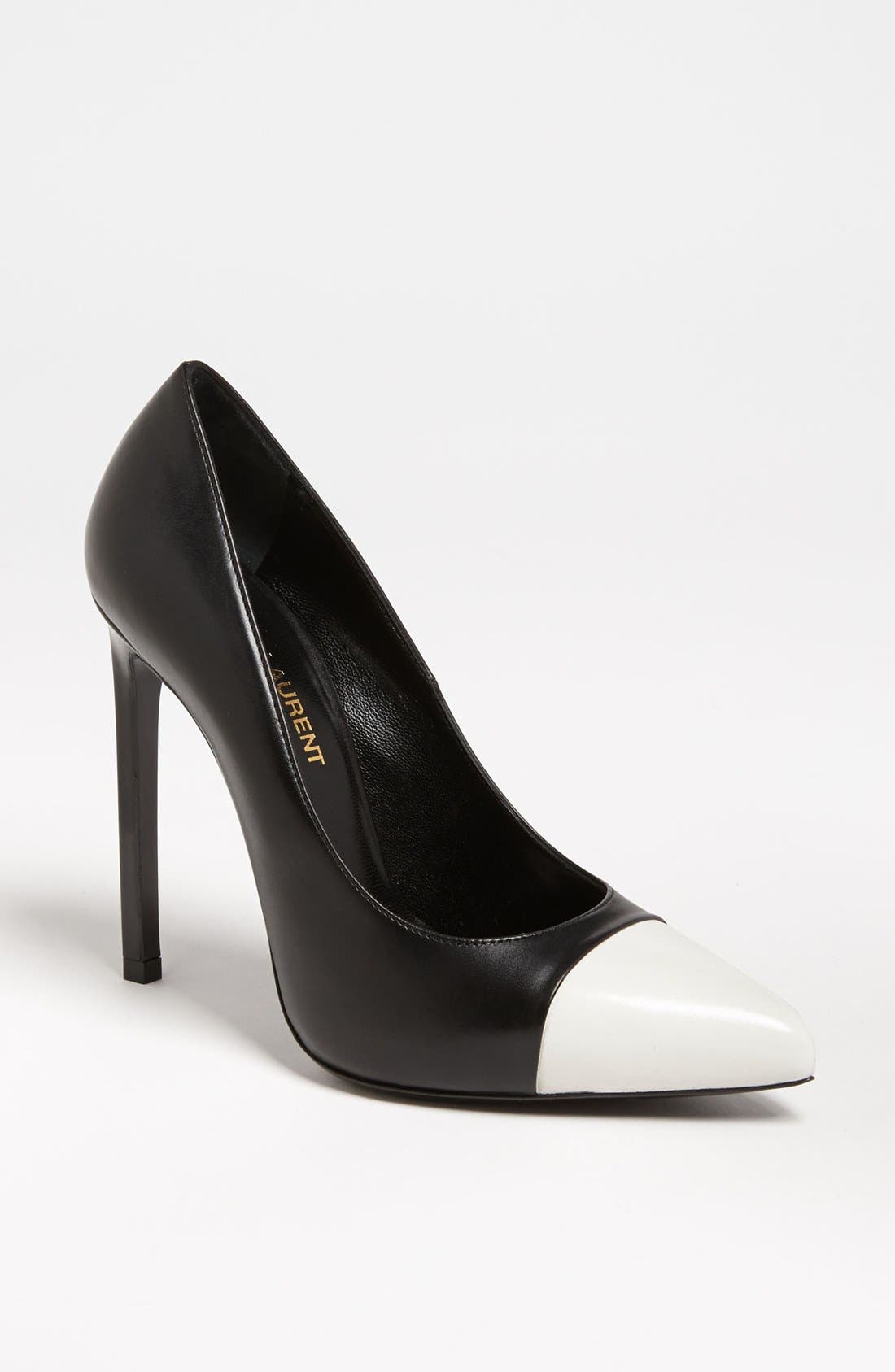 Point Toe Pump, Main, color, BLACK/ GREY