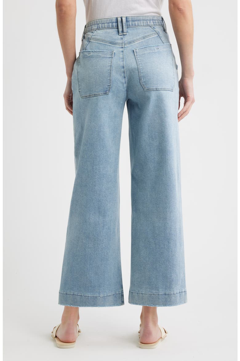 Wyatt Skyrise V-Pocket Ankle Wide Leg Jeans, Alternate, color, LIGHT BLUE ARTISANAL