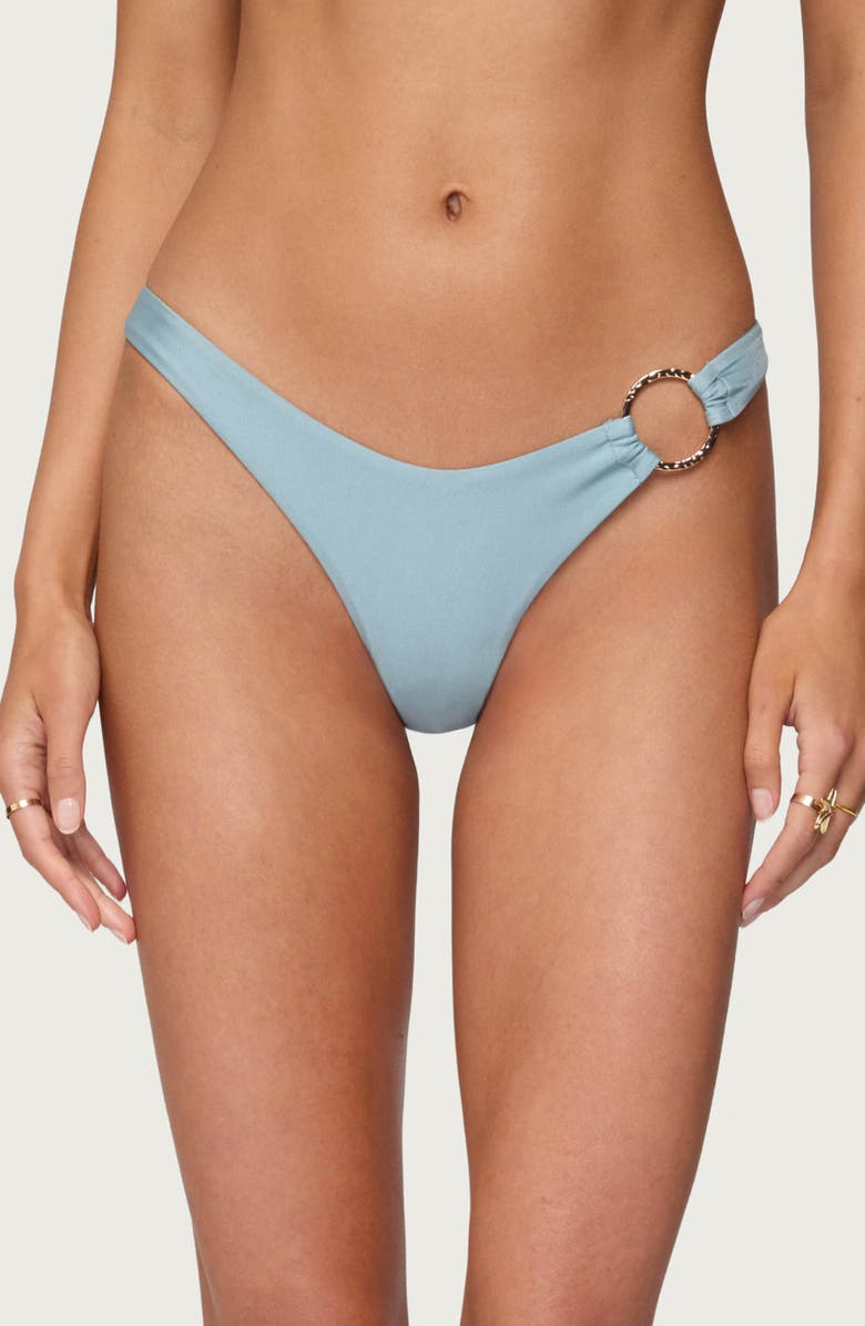 EDIKTED Mesa O-Ring Bikini Bottoms, Main, color, Light-Blue