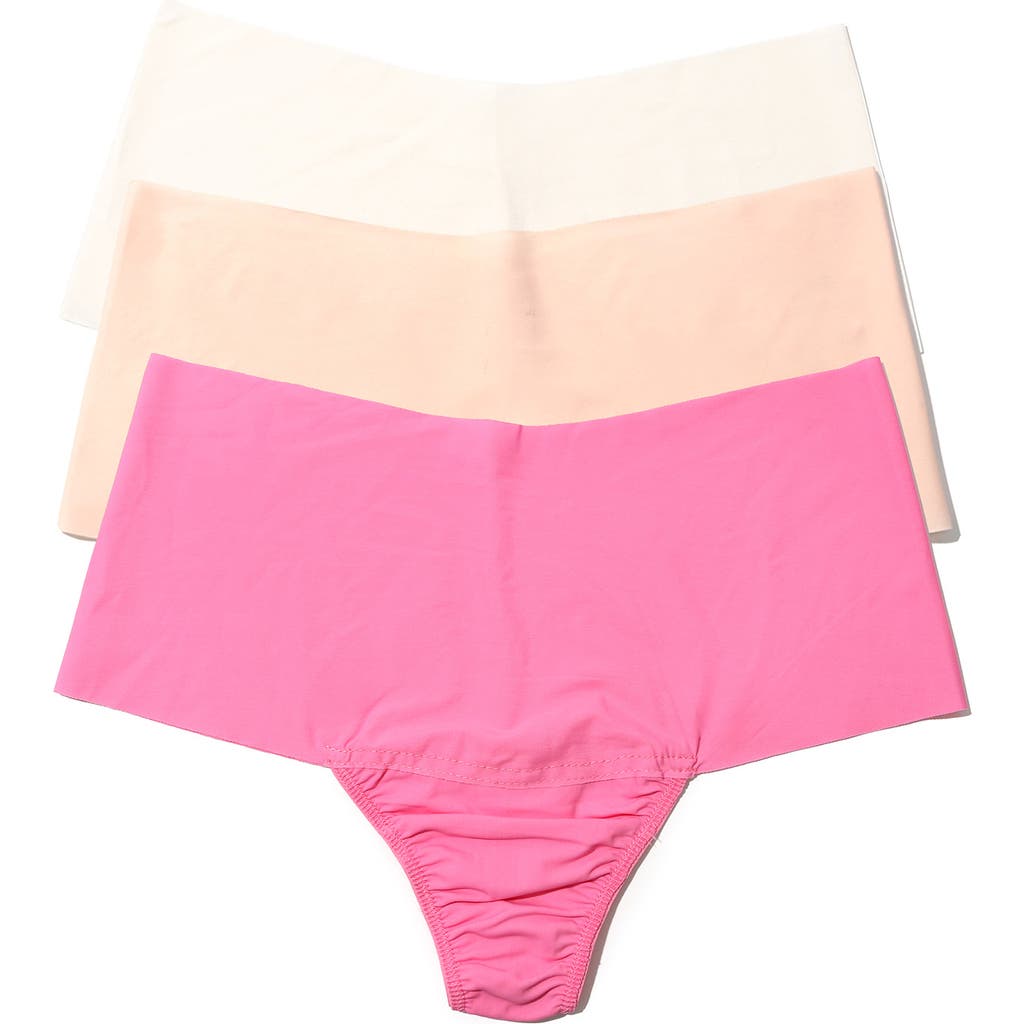 Hanky Panky Breathe Assorted 3-pack High Waist Thongs In Multi