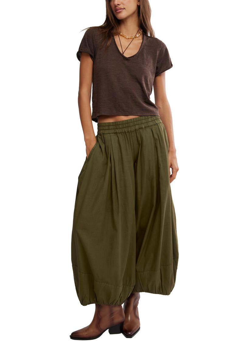 Moonflower Balloon Pants, Alternate, color, SAGE