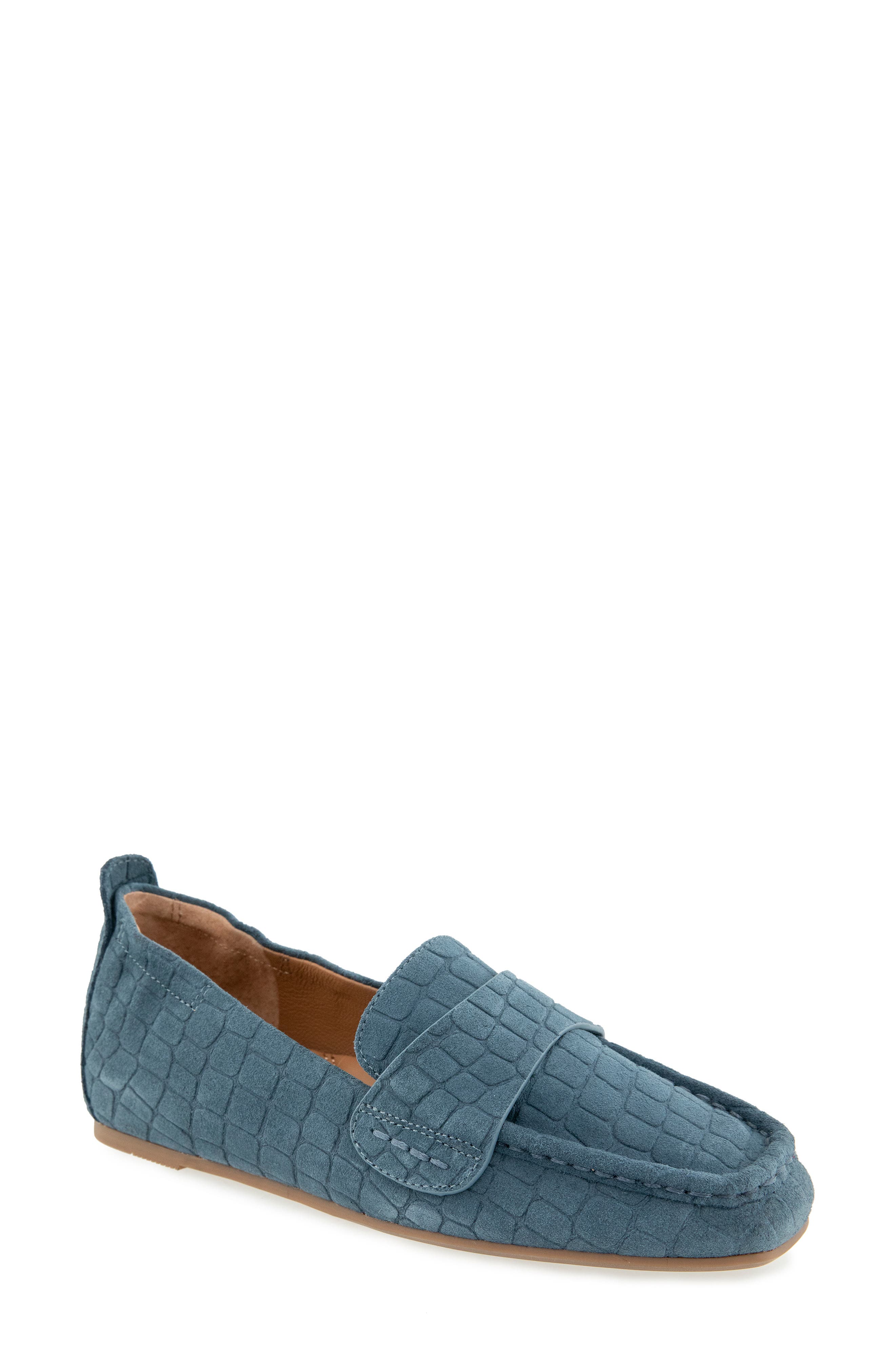 CHAMBRAY CROC SUEDE