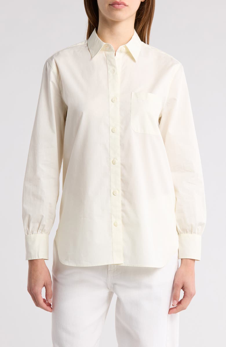rag & bone Max Button Up Shirt, Main, color, Ivory