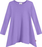 CITY THREADS Baby Girls Long Sleeve 100% Cotton Soft Jersey Shark Bite Tunic