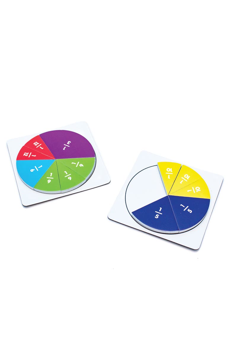 Junior Learning Fraction Segments Magnetic Activities Learning Set, Alternate, color, Multicolored
