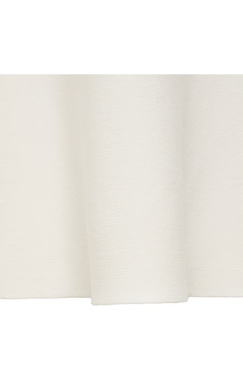 Mango Knit Midi Flare Skirt In Ecru