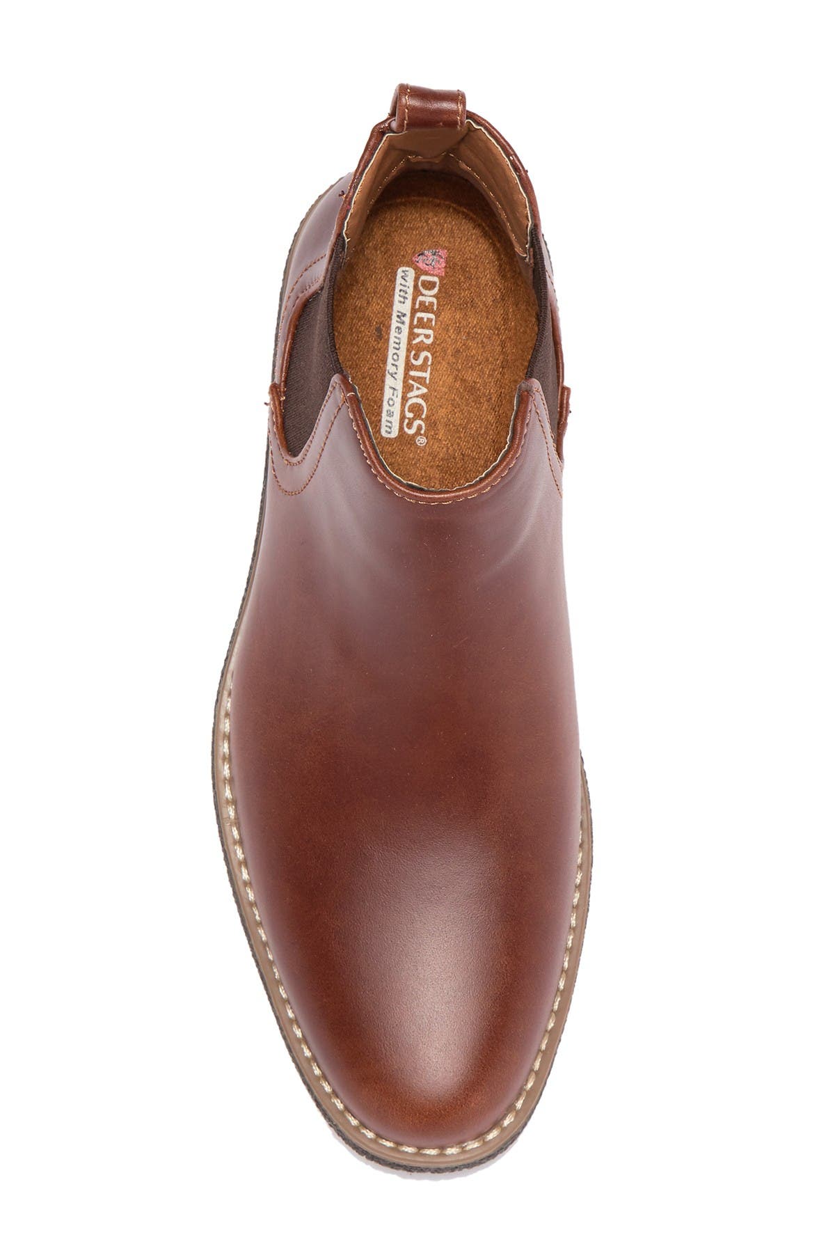 Deer Stags Zane Chelsea Boot, Alternate, color, Redwoodda