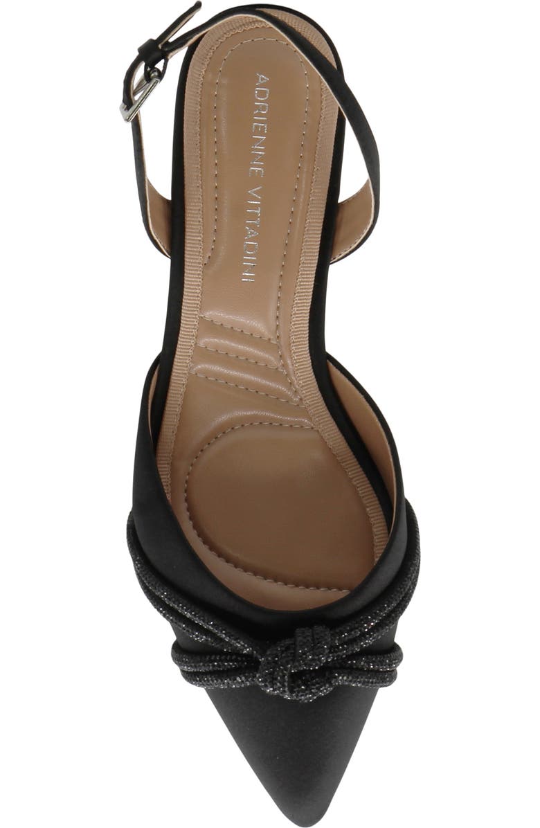 Adrienne Vittadini Sabriel Kitten Heel Slingback Pump, Alternate, color, Black-St
