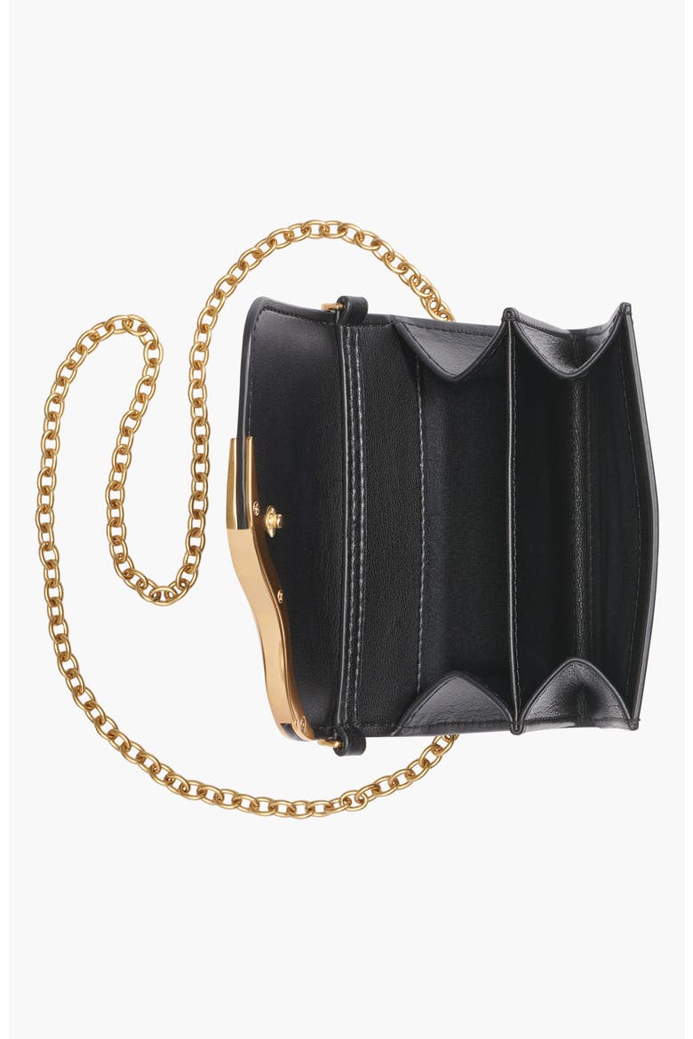 Malverne Wallet On String, Alternate, color, Black/Gold
