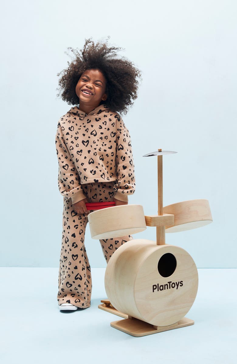 Tucker + Tate Kids' Fleece Hoodie & Pants Set, Alternate, color, Pink Lantana Keep It Cool