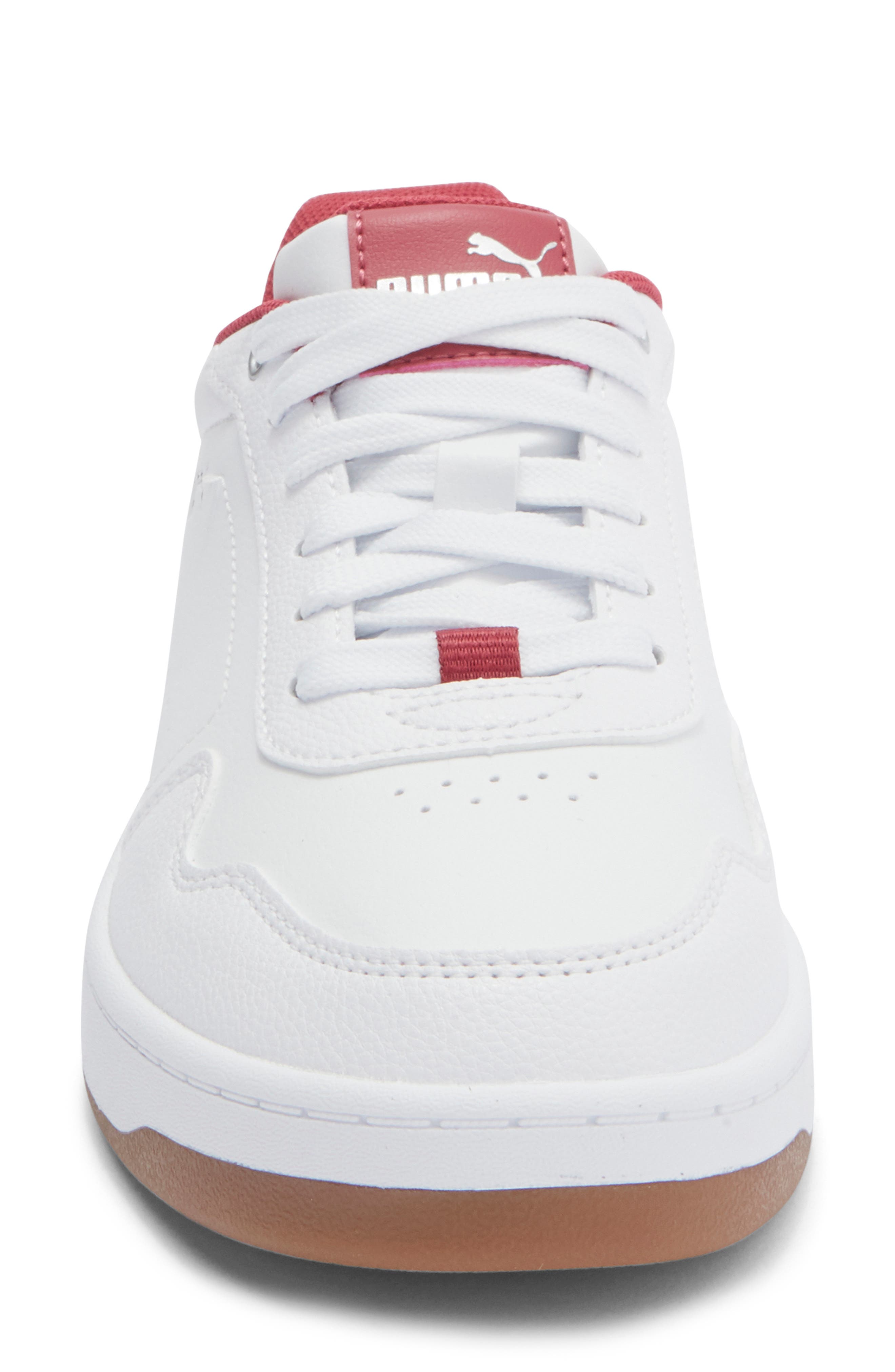 PUMA Court Classy Sneaker, Alternate, color, Puma White-Puma Silver-Port