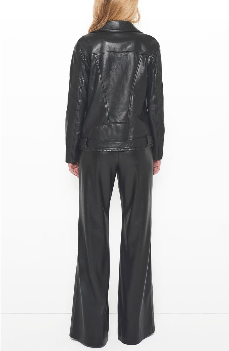 AS by DF Brando Recycled Leather Boyfriend Jacket, Alternate, color, Black