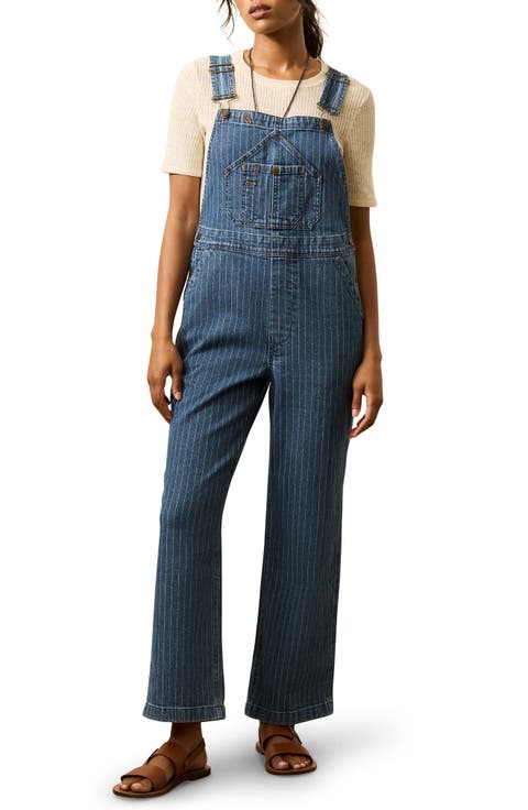 Riveter Stripe Denim Overalls