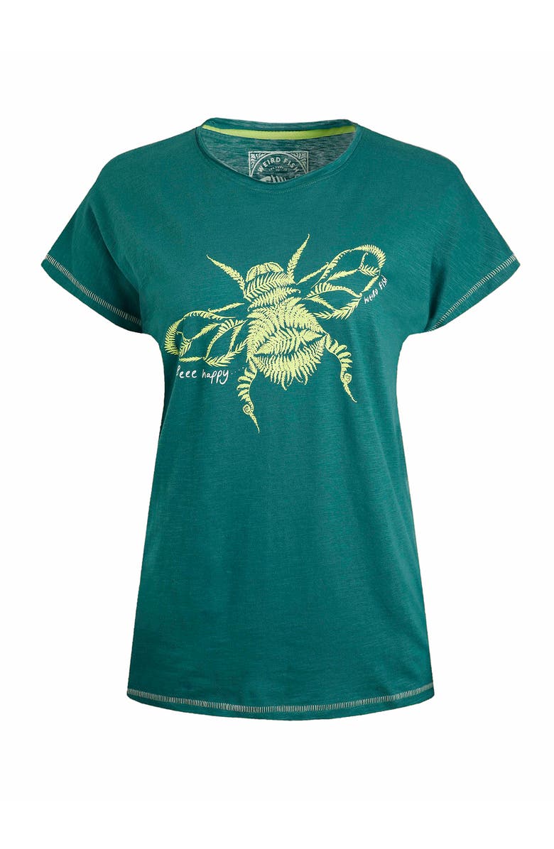 Weird Fish Fern Bee Front Print Graphic T-Shirt, Alternate, color, 