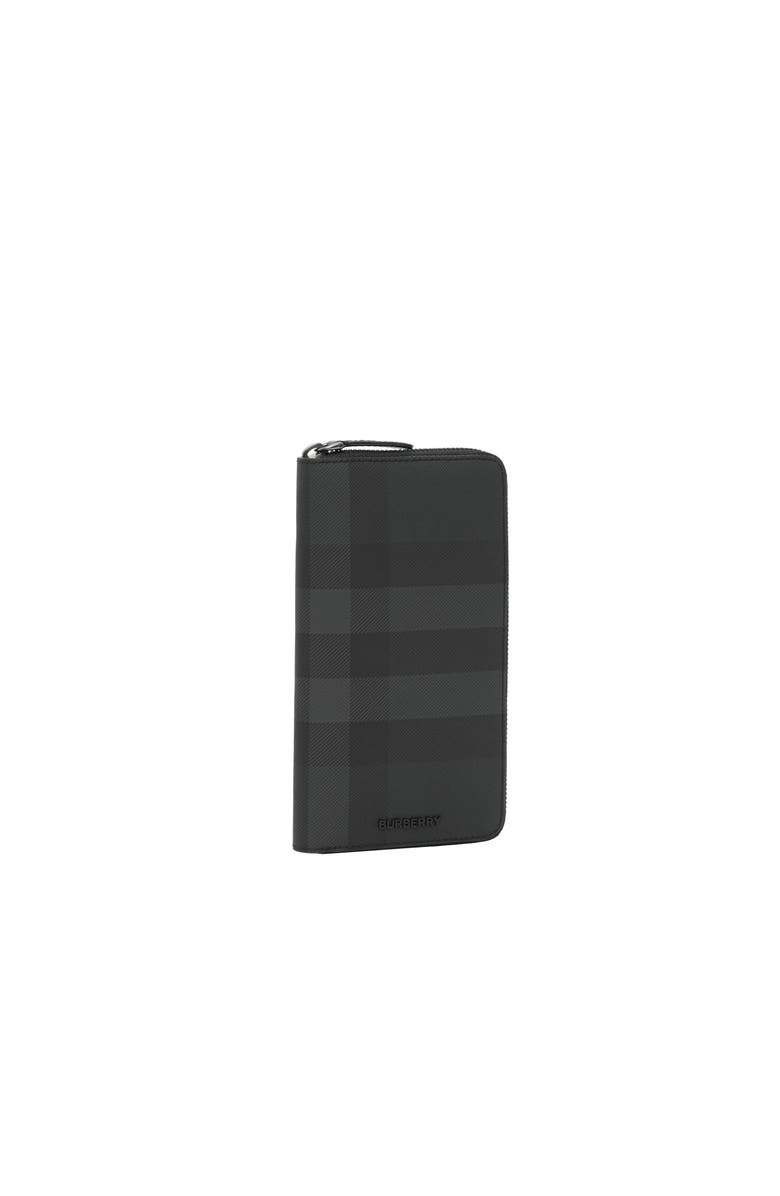 Burberry Check Zip Wallet, Alternate, color,