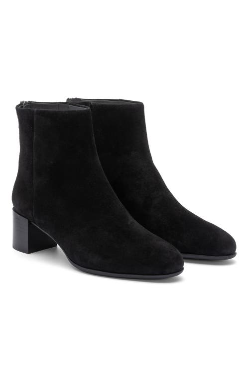 Abeo Plaza Back Zip Boot In Black Suede - Metatarsal