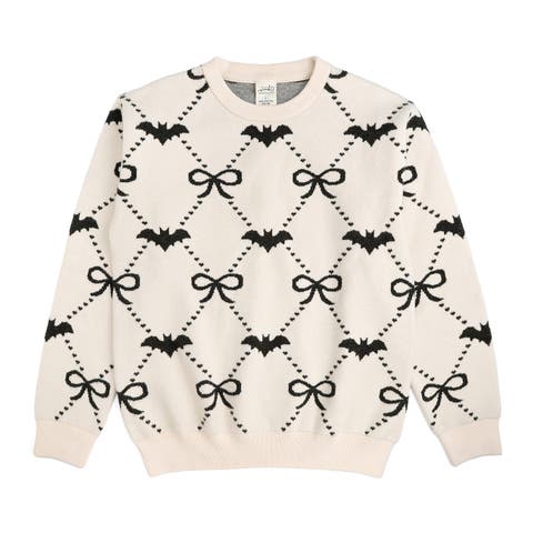 Bat Trellis Halloween Women's Sweater