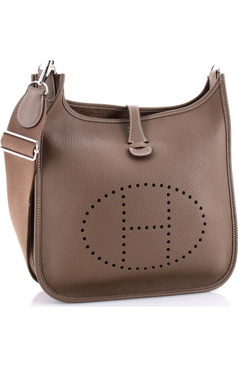 Pre-Owned Hermes Evelyne Bag Gen III Clemence PM, Alternate, color, Etoupe