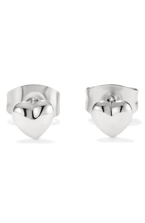 Mini Heart Stud Earrings