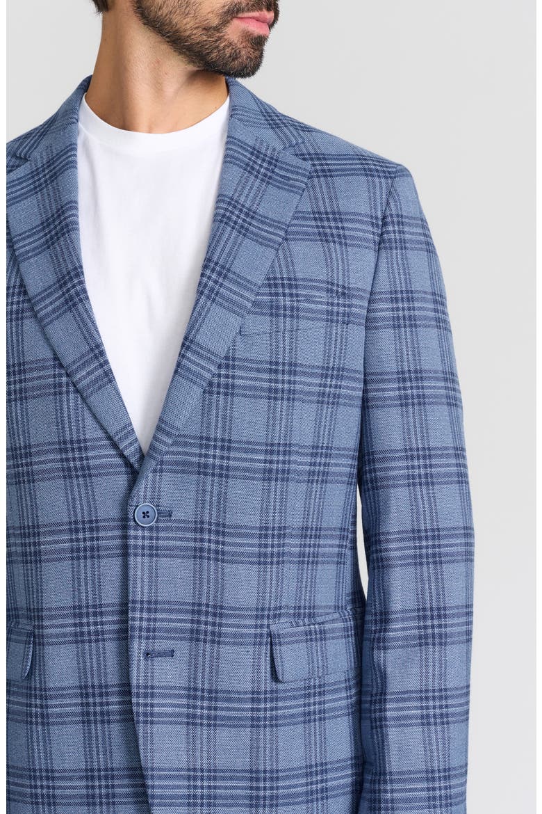 Plaid Sport Coat, Alternate, color, BLUE