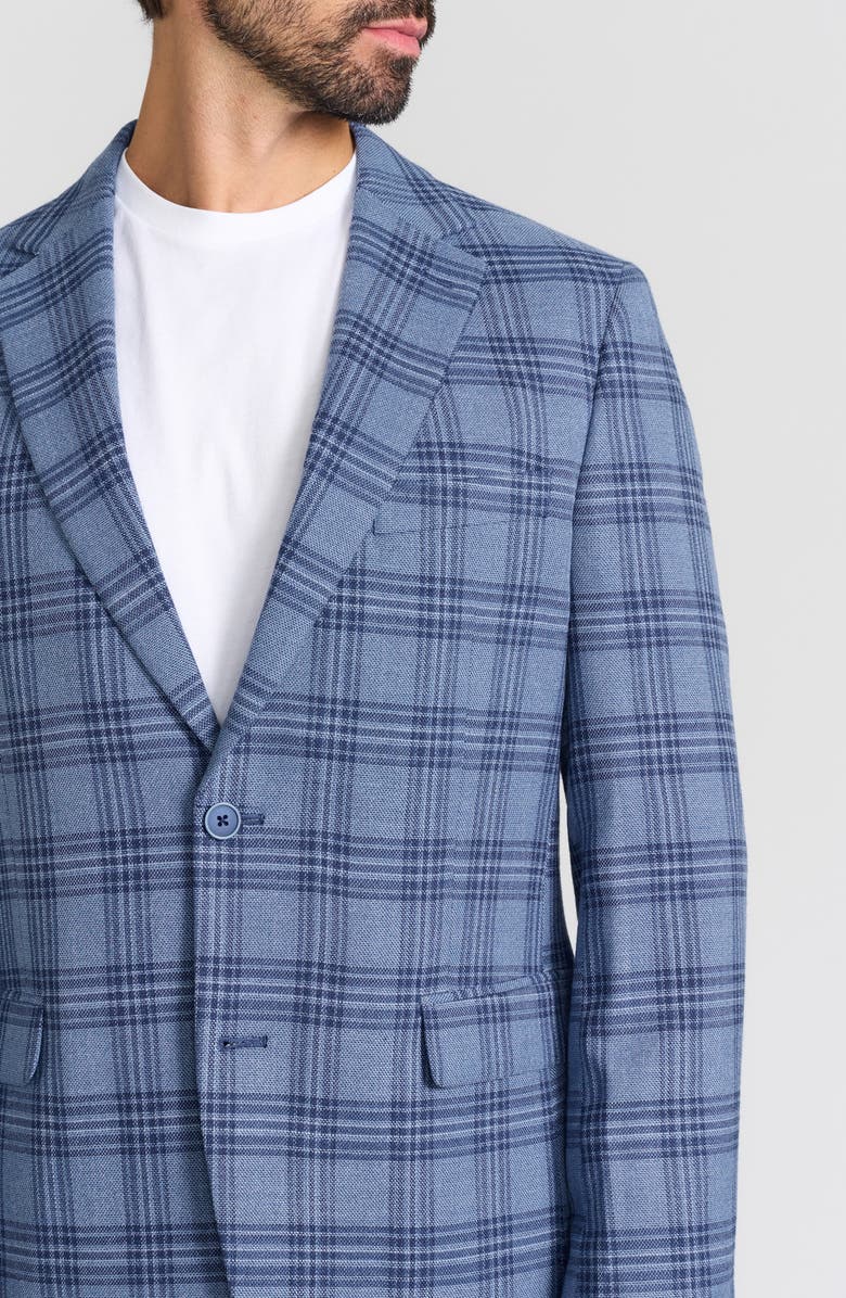 Ibiza Plaid Sport Coat, Alternate, color, Blue