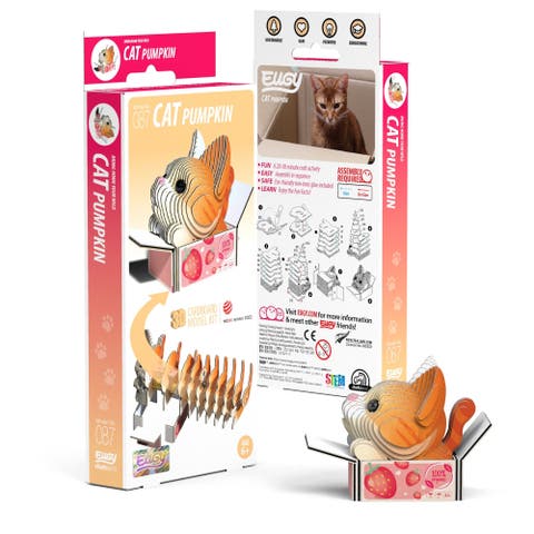 Cat - Pumpkin 3D Puzzle