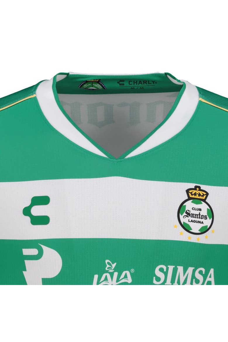 Men's Charly  Green Santos Laguna 2025/26 Home Authentic Jersey, Alternate, color, Green