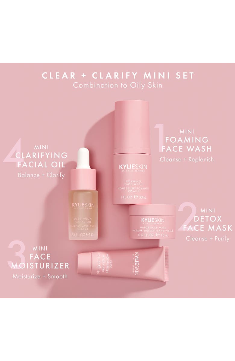 Kylie Cosmetics Kylie Skin Clear & Clarify Travel Set, Alternate, color, 