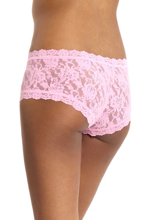 Hanky Panky Signature Lace Boyshorts In Pink