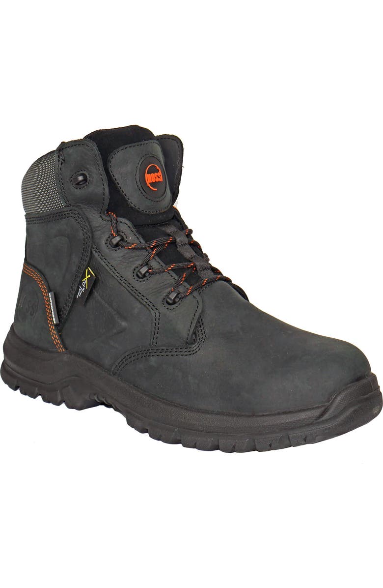 Hoss Boot Company HOSS Prowl Composite Toe Met Guard Work Boot, Main, color, Black