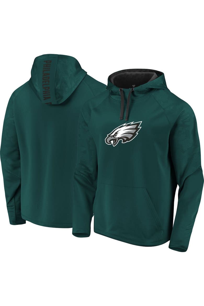 Men's Midnight Green Philadelphia Eagles Big & Tall Logo Pullover Hoodie, Alternate, color, Green