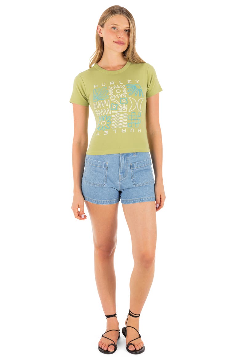 Array Cotton Graphic Baby Tee, Alternate, color, FERN
