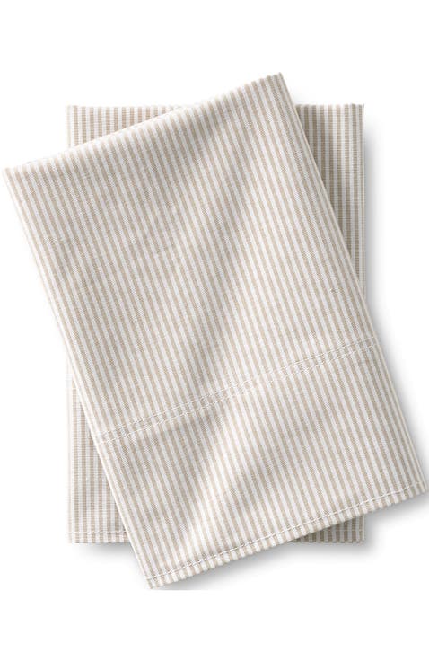 Cotton Oxford Stripe Bed Sheet Set