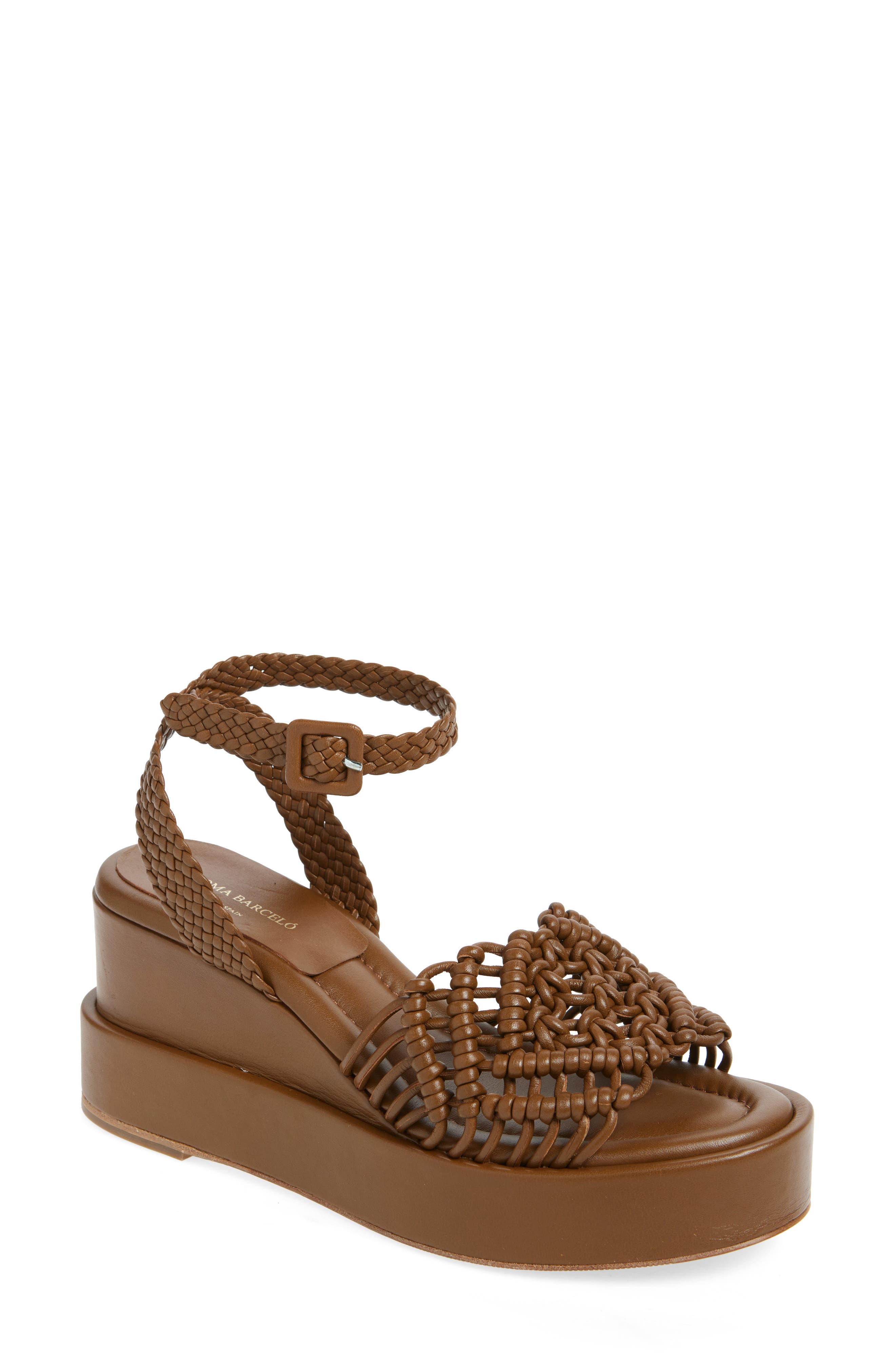 Paloma Barcelo Vallet Platfom Wedge Ankle Strap Sandal, Main, color, 