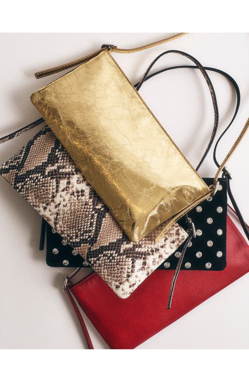 Madewell The Mini Sculptural Buckle Shoulder Bag In Bright Ember