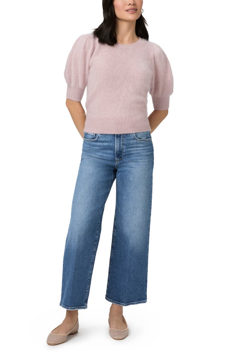 Sasha High Waist Ankle Wide Leg Jeans, Alternate, color, ZIBETH