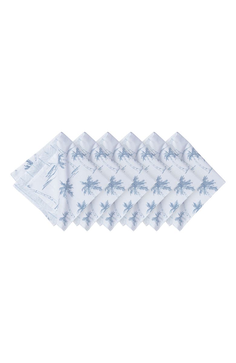 C&F Home Blue Paradise Set of 6 Cloth Napkins, Main, color, Blue