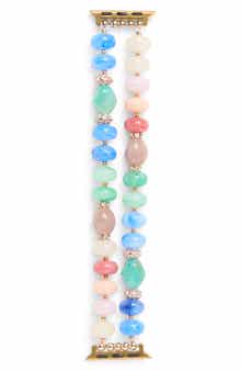 NORDSTROM RACK Beaded Apple Watch® Watchband