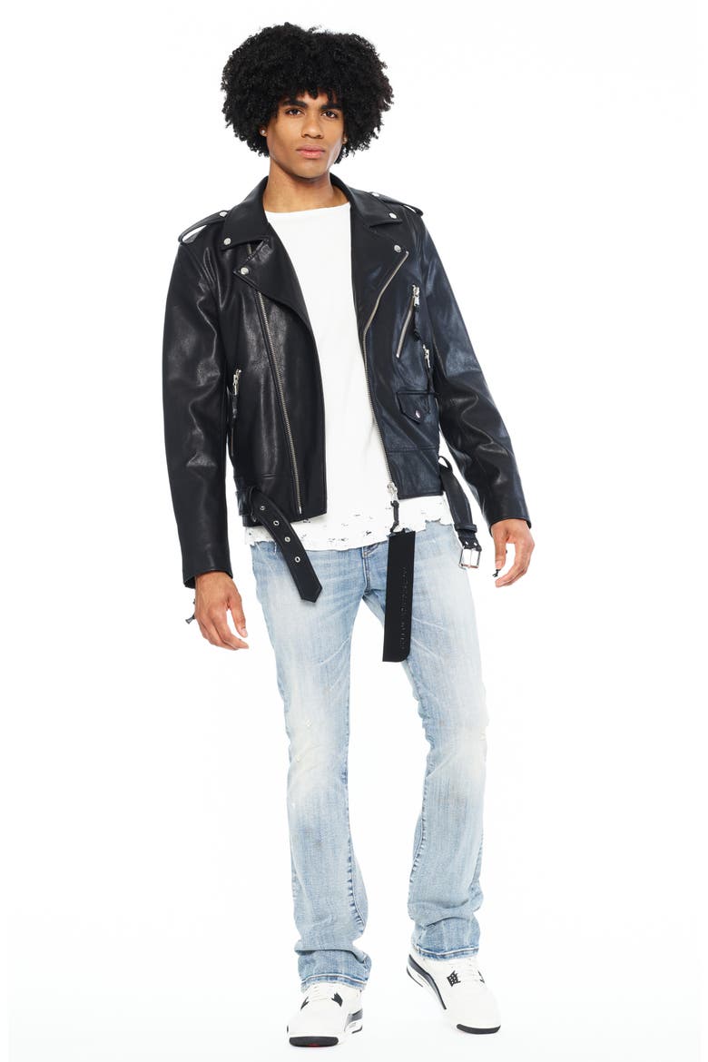 Faux Leather Moto Jacket, Alternate, color, VEGAN LEATHER
