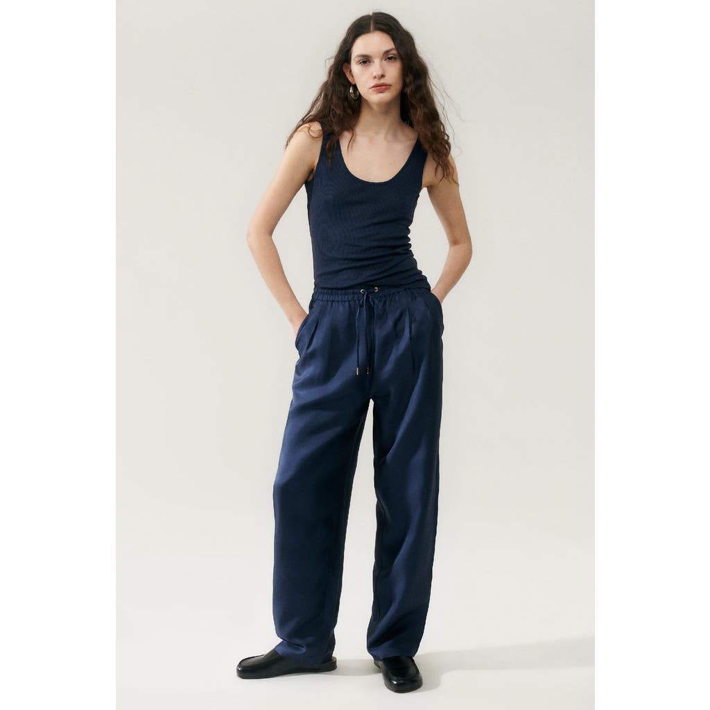 Shop Silk Laundry Ribbed Tank Midnight