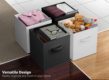 6-Pack Collapsible Storage Cubes