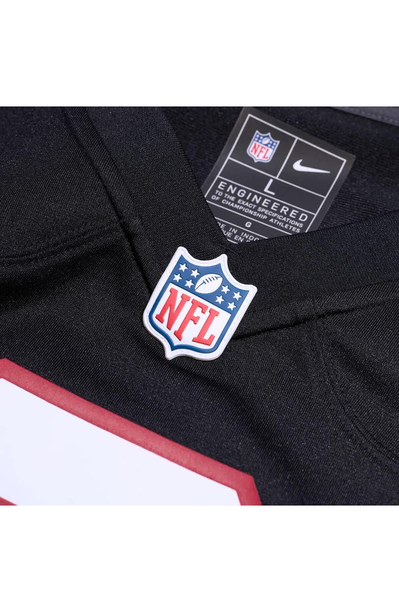 Nike Men's Nike Bijan Robinson Black Atlanta Falcons 2023 NFL Draft First Round Pick Throwback Game Jersey, Alternate, color, Black