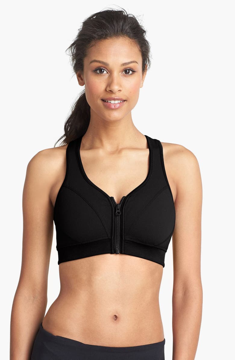 Zella 'Scuba' Zip Front Bra, Main, color,