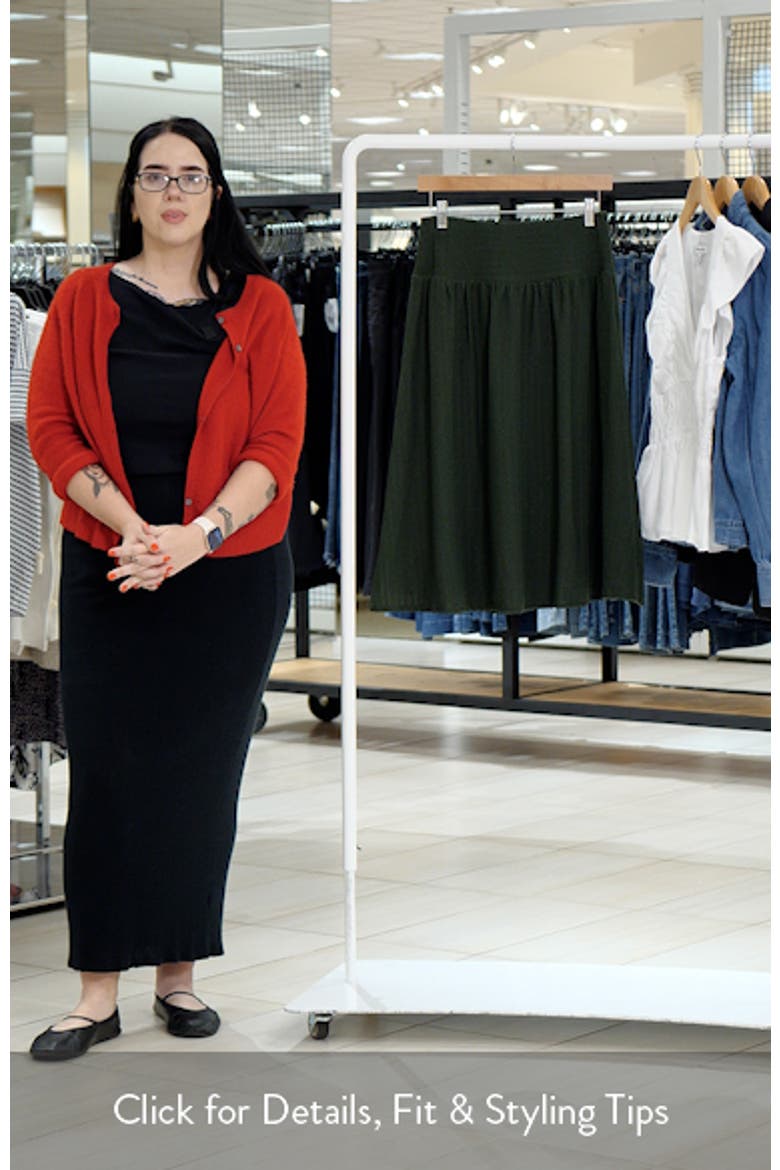 Woven Midi Skirt video